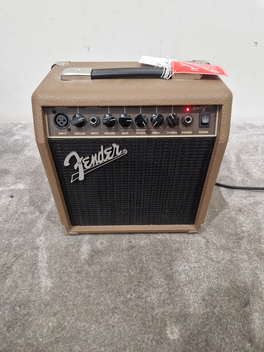 Fender Acoustasonic 15 - 15-Watt Amplifier, String Dynamics Modeling - Mint w/ Tags