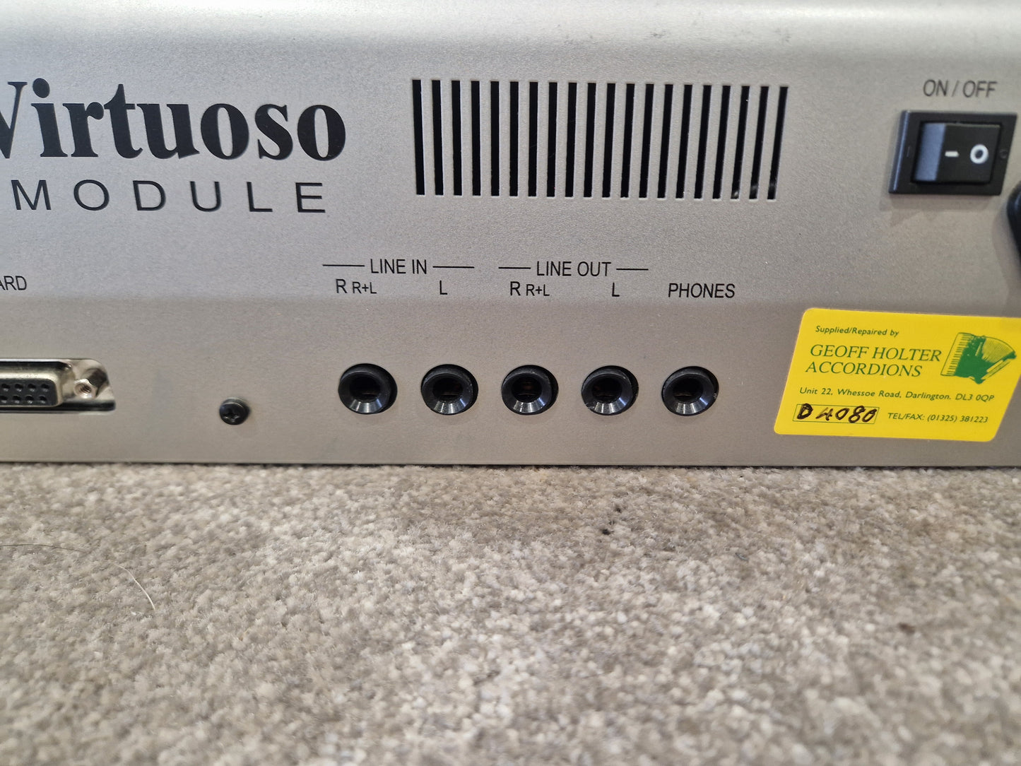 Orla XM900 DLX orchestra module - 900 Sounds, 128-Note Polyphony - Spares or Repair w/ Power Supply & Soft Case