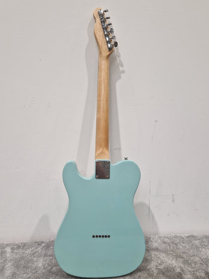 Fender Squier Telecaster Affinity Baby Blue Electric Guitar - Baby Blue Finish, Maple Neck - Very Good w/ Soft Case