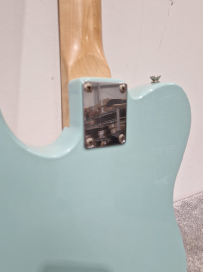 Fender Squier Telecaster Affinity Baby Blue Electric Guitar - Baby Blue Finish, Maple Neck - Very Good w/ Soft Case
