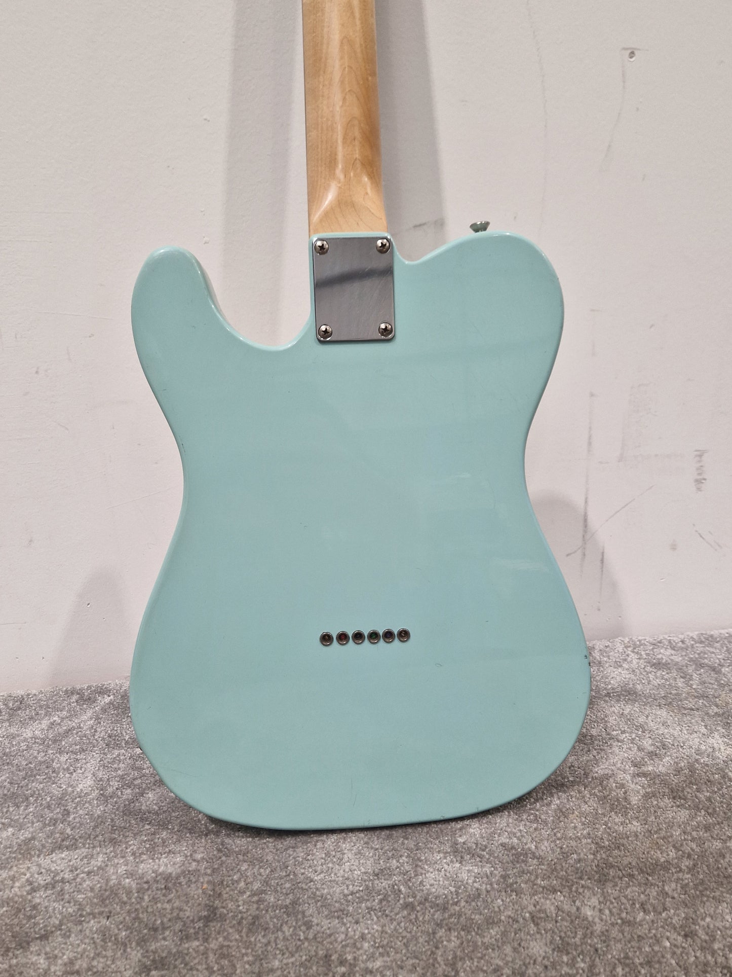 Fender Squier Telecaster Affinity Baby Blue Electric Guitar - Baby Blue Finish, Maple Neck - Very Good w/ Soft Case