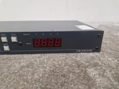 Kramer VS-44UHD 4x4 matrix switcher - HDMI 2.0, Audio De-Embedding - Very Good