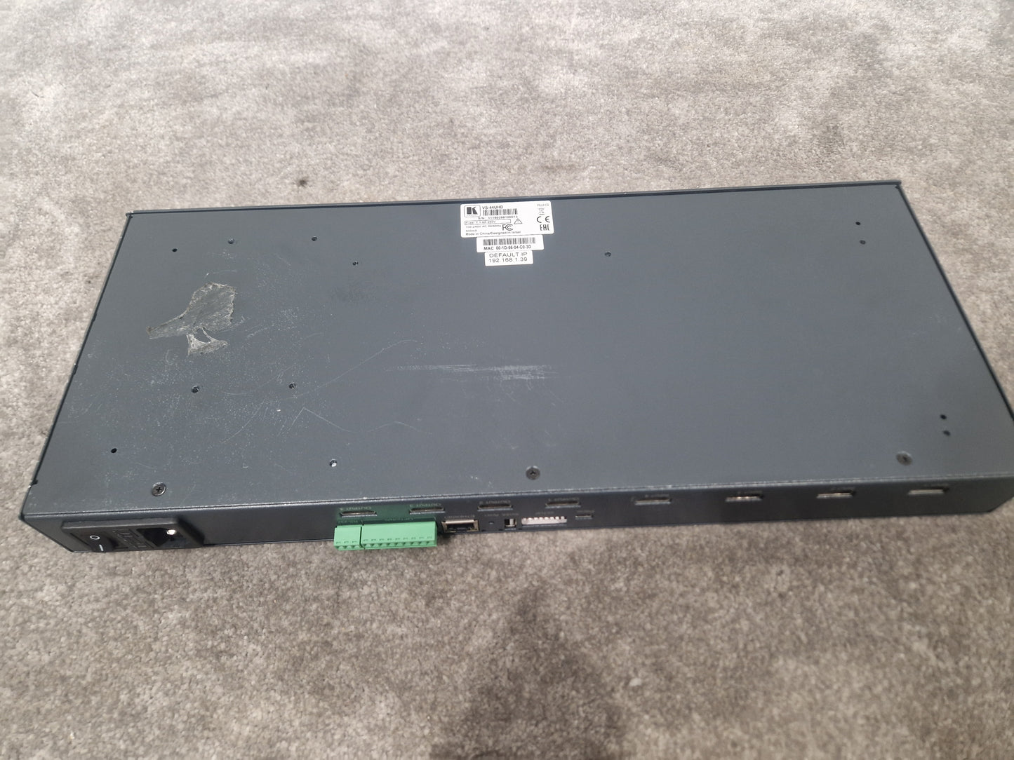 Kramer VS-44UHD 4x4 matrix switcher - HDMI 2.0, Audio De-Embedding - Very Good