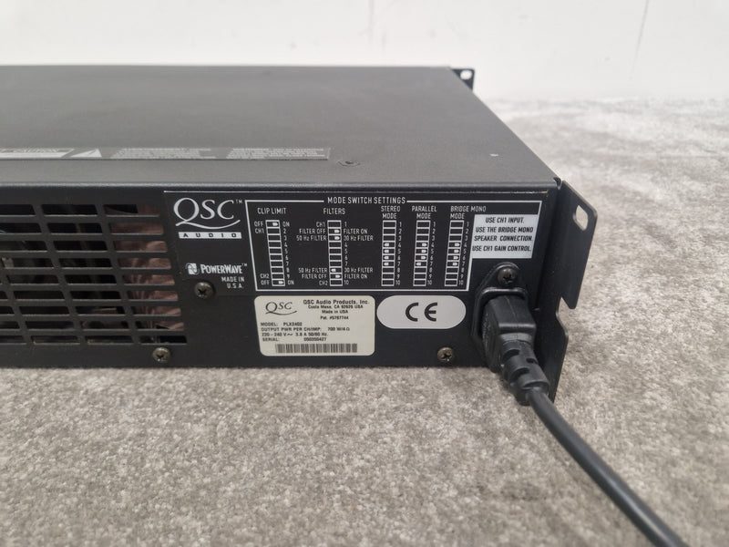 QSC Audio PLX2402 700w 2 channel amp - High Power, Reliable - Very Good - Image 3