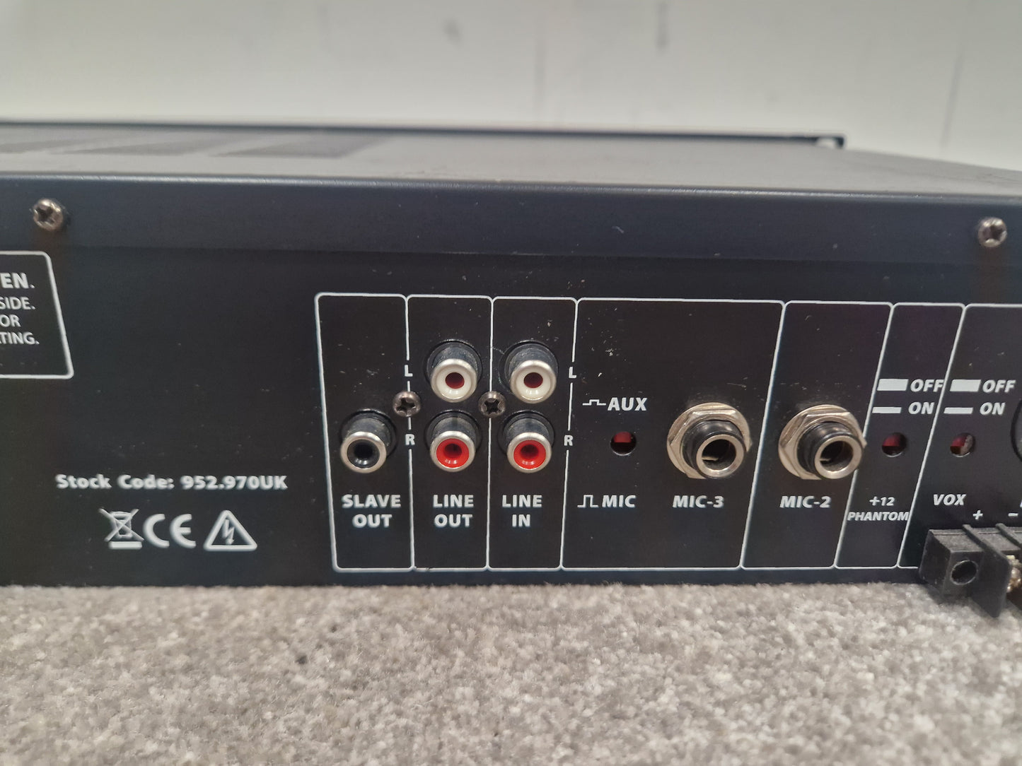 Adastra A60 - 60W Mixer Amplifier, Compact Design - Good