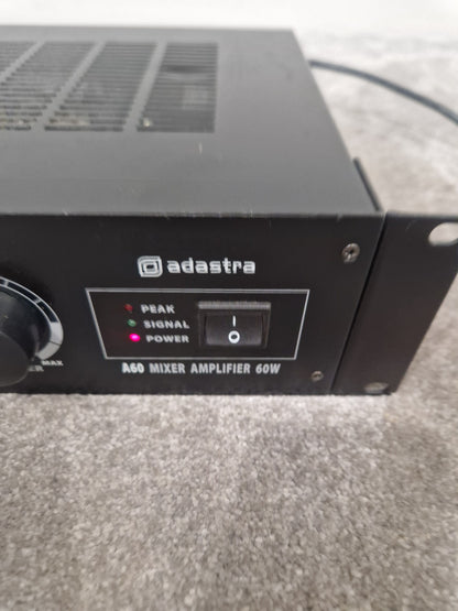 Adastra A60 - 60W Mixer Amplifier, Compact Design - Good