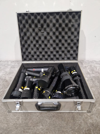Various Kodak/Meridian Projector Lenses - High Quality Optics, Versatile Range - Excellent w/ Rackmount Case