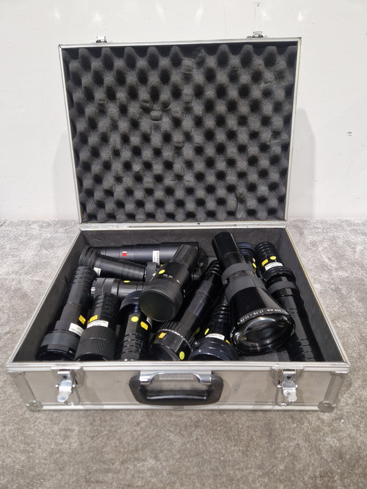Various Kodak/Meridian Projector Lenses - High Quality Optics, Versatile Range - Excellent w/ Rackmount Case