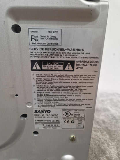 Sanyo PRO Xtra X PLC-XP50 Projector - High Brightness, XGA Resolution - Very Good