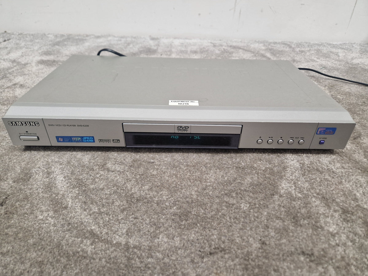 Samsung DVD-E234 - DVD Player, HDMI Output - Very Good w/ Power Supply & Manuals