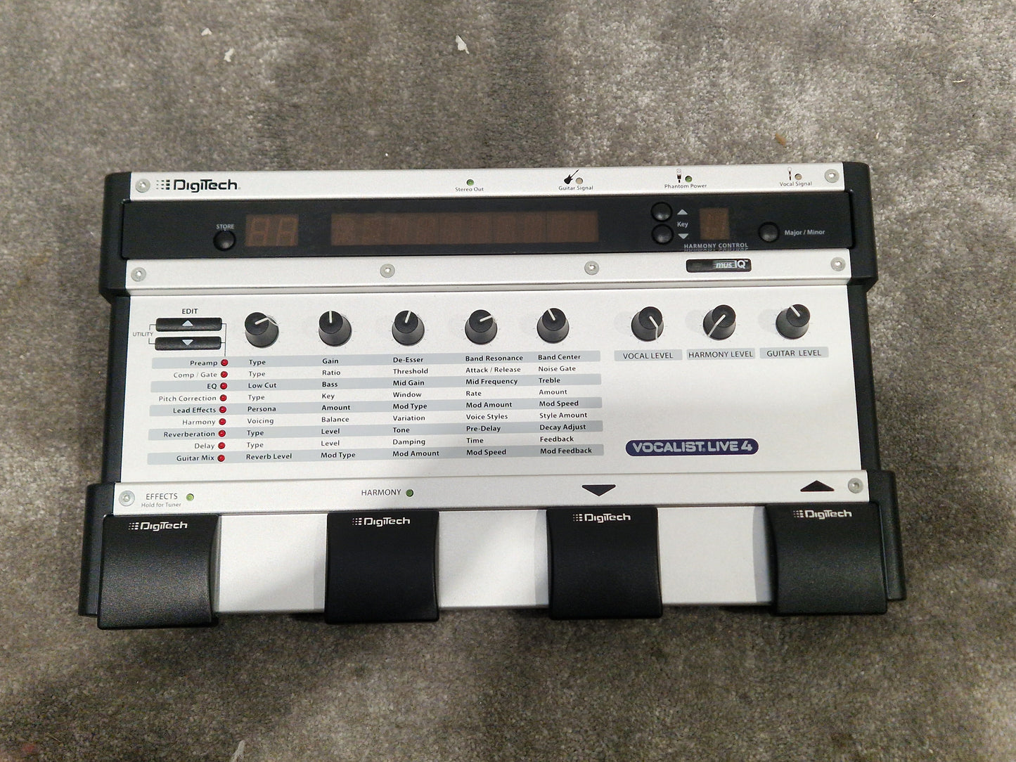 DigiTech Vocalist Live 4 – Harmony & Effects Processor – Excellent w/ Manuals