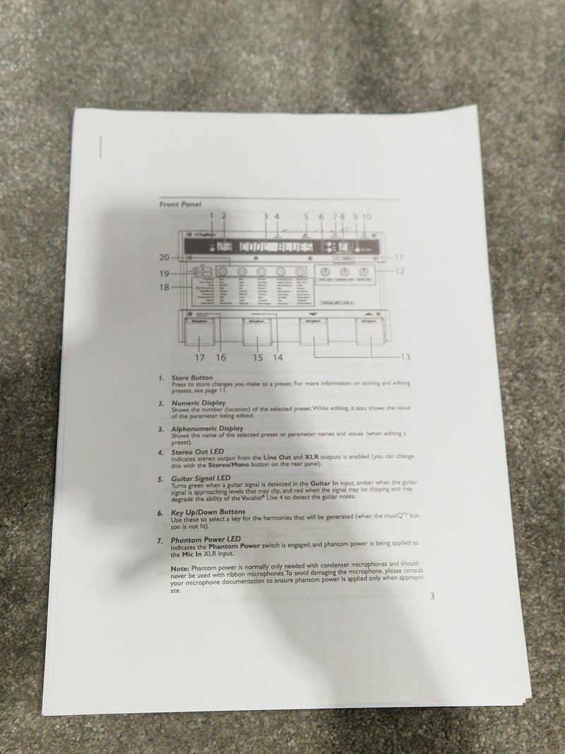 DigiTech Vocalist Live 4 – Harmony & Effects Processor – Excellent w/ Manuals - Image 2