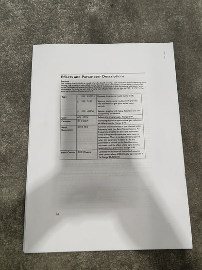 DigiTech Vocalist Live 4 – Harmony & Effects Processor – Excellent w/ Manuals