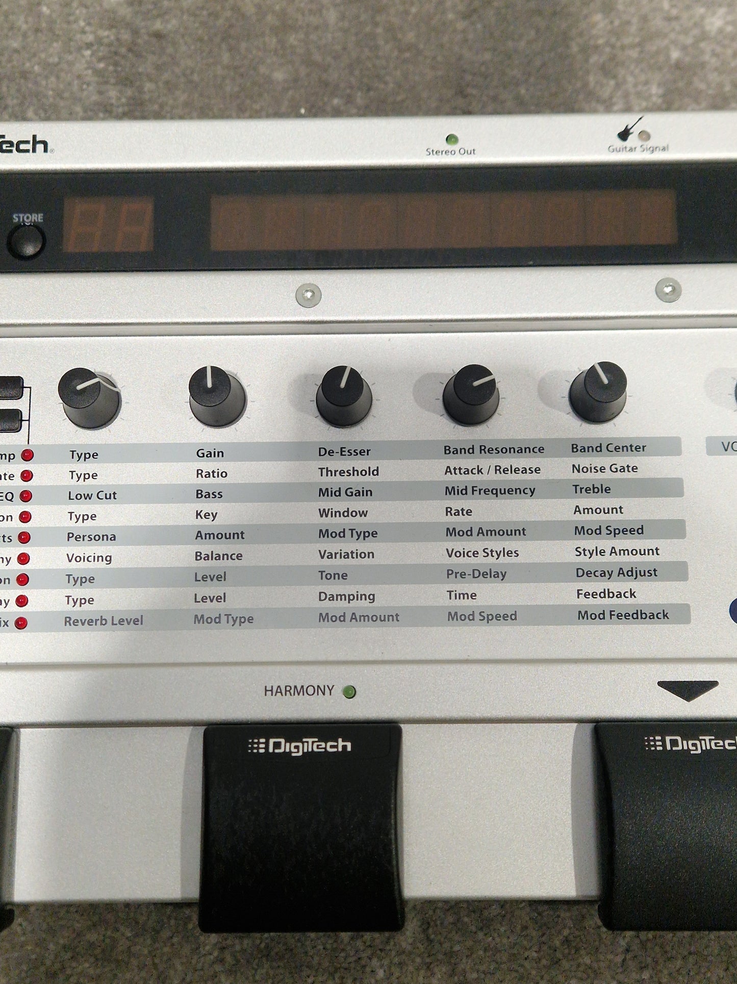 DigiTech Vocalist Live 4 – Harmony & Effects Processor – Excellent w/ Manuals