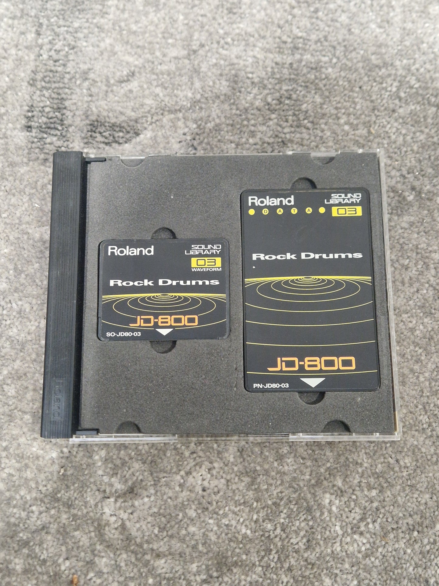 Roland rock drums ROM card SL-JD80-03 - Expansive Sound Library, Easy Integration - Excellent w/ Original case