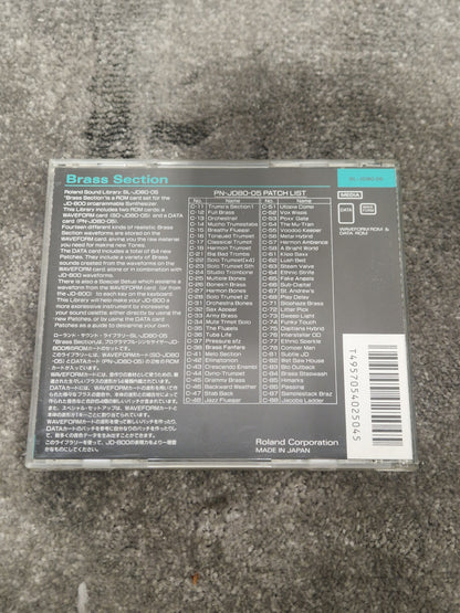 Roland Brass section ROM card SL-JD80-05 - Enhances Sound, Easy Installation - Excellent w/ Original case
