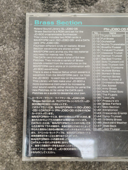 Roland Brass section ROM card SL-JD80-05 - Enhances Sound, Easy Installation - Excellent w/ Original case