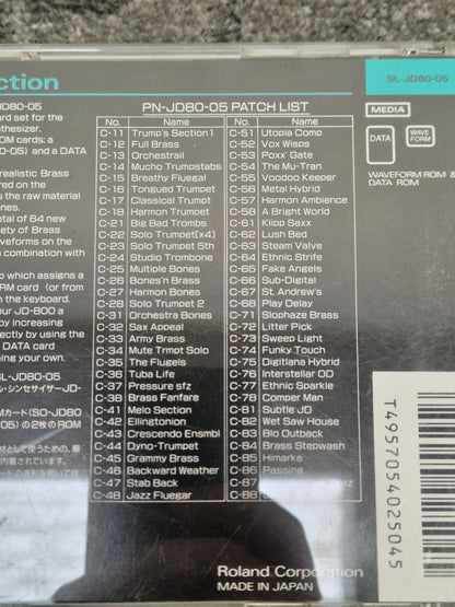 Roland Brass section ROM card SL-JD80-05 - Enhances Sound, Easy Installation - Excellent w/ Original case