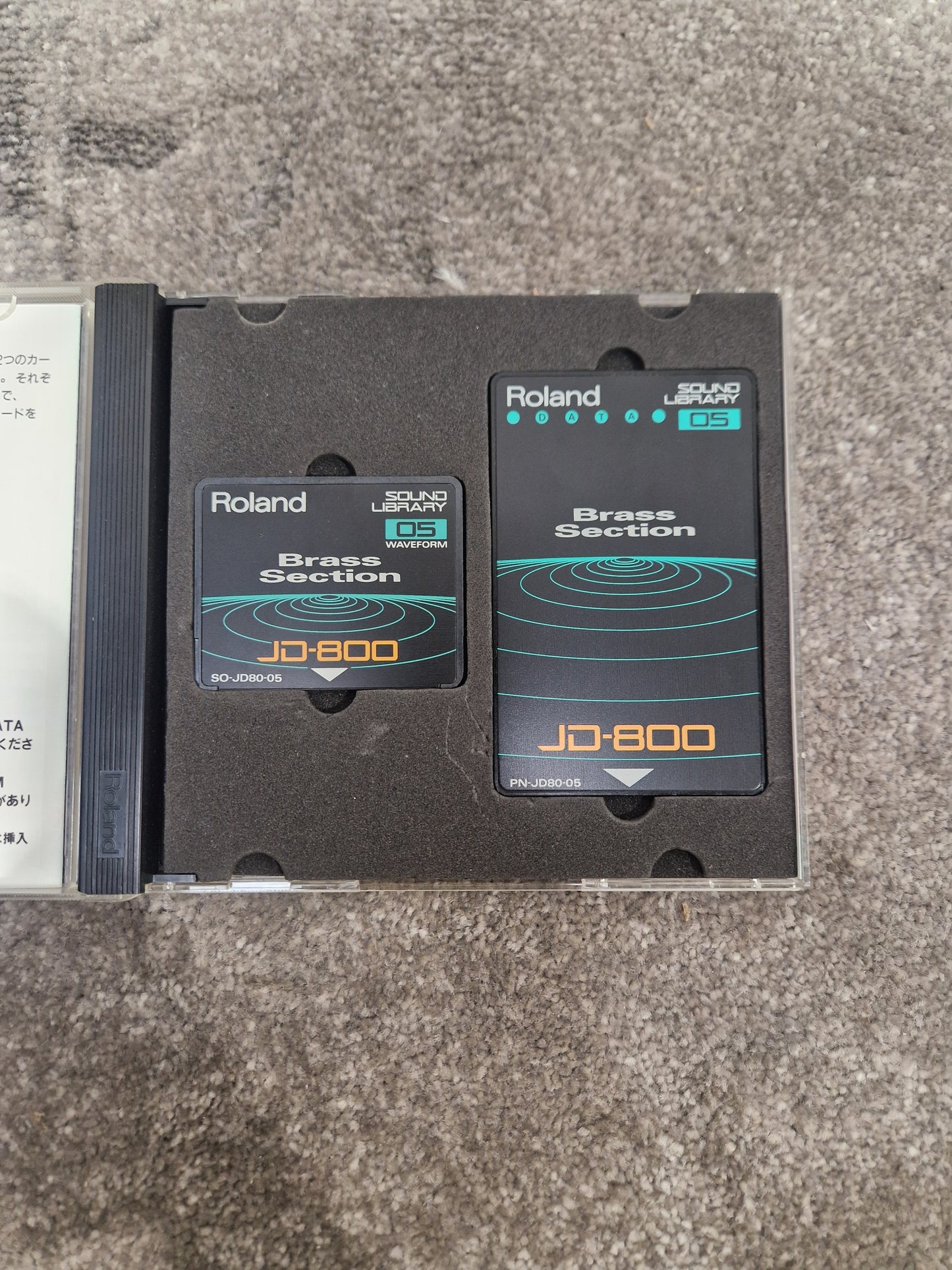 Roland Brass section ROM card SL-JD80-05 - Enhances Sound, Easy Installation - Excellent w/ Original case