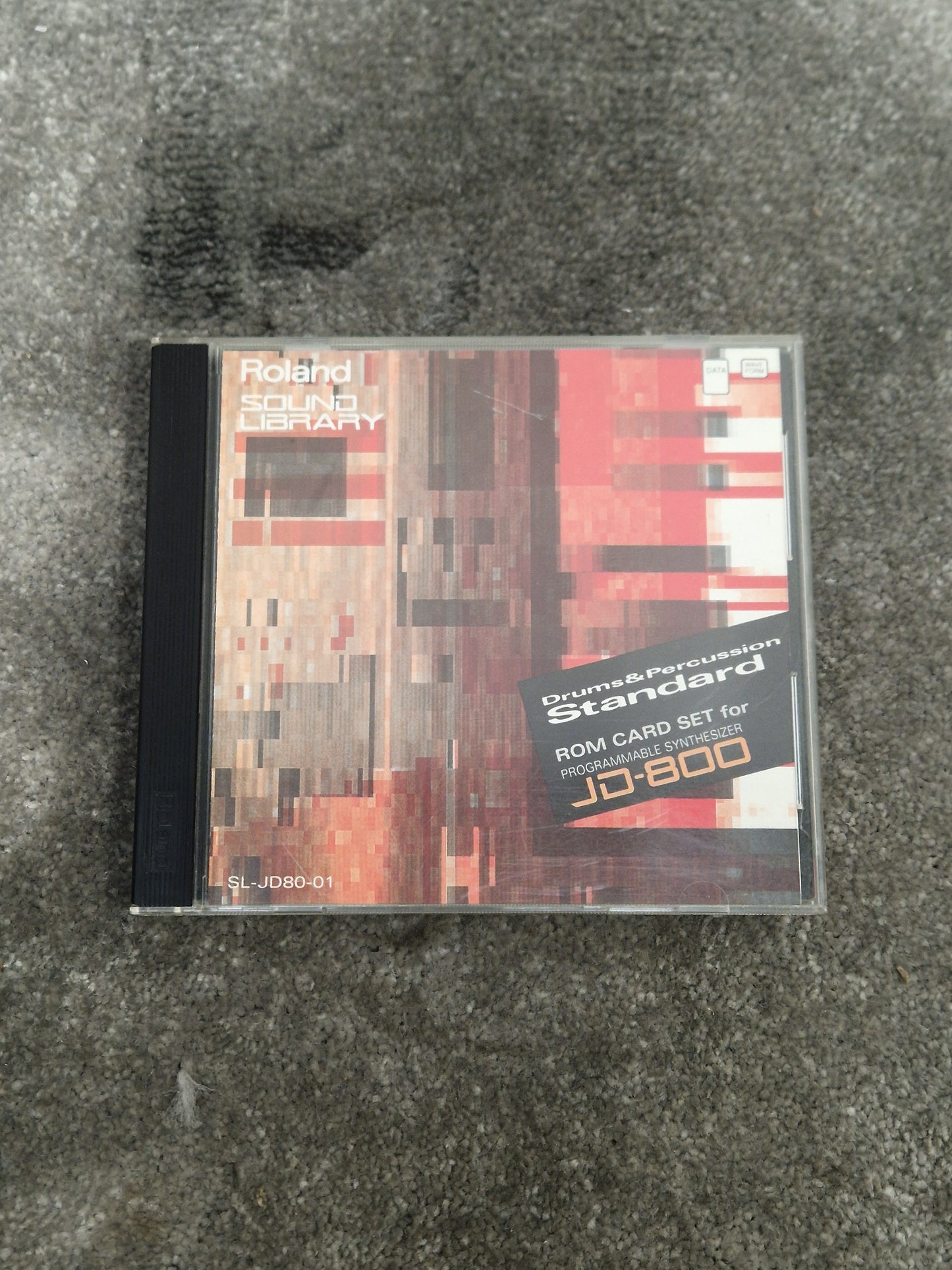 Roland Drums and Percussion standard ROM card SL-JD80-01 - Enhances Sound Library, Easy Installation - Excellent w/ Original case