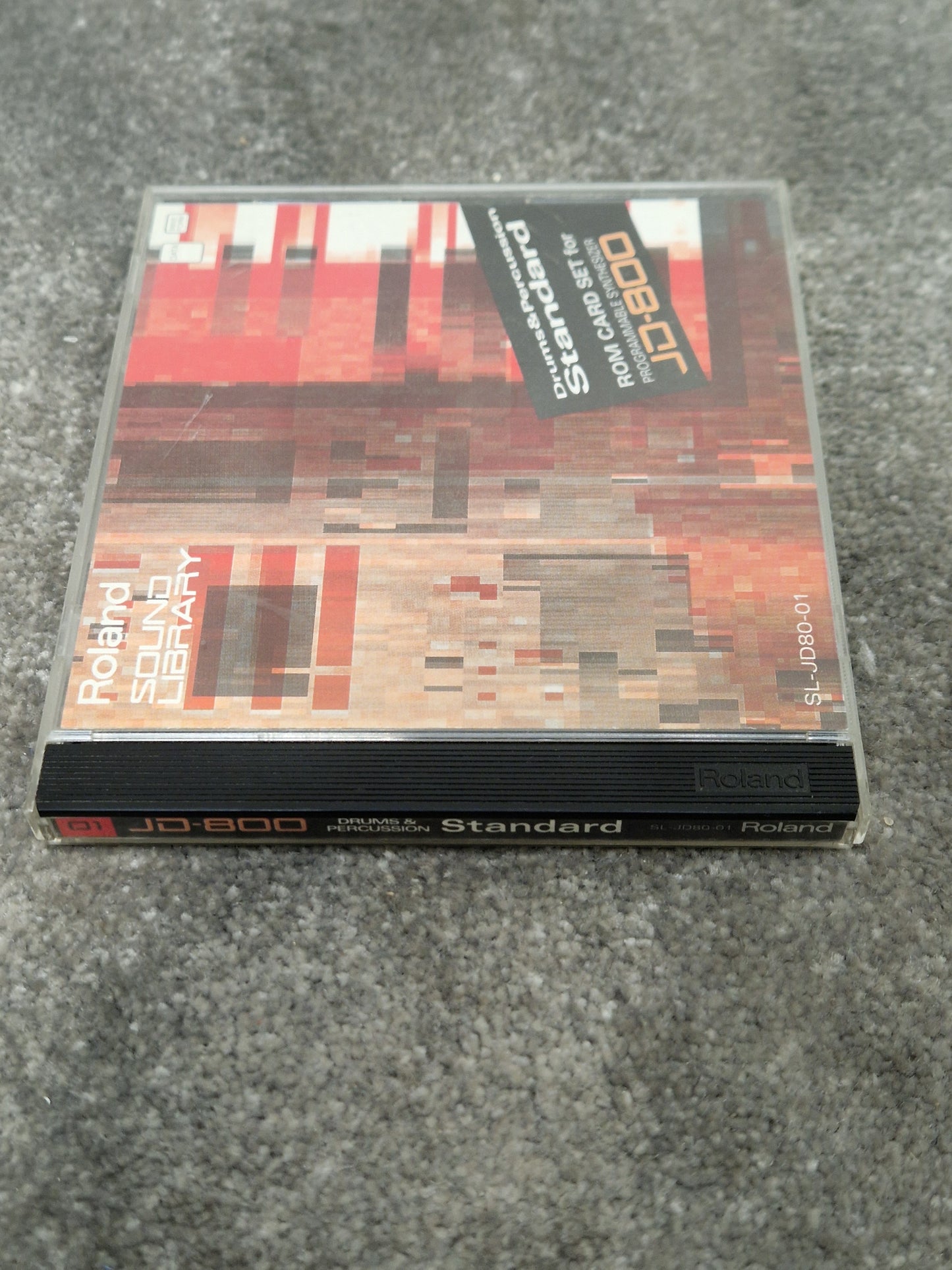 Roland Drums and Percussion standard ROM card SL-JD80-01 - Enhances Sound Library, Easy Installation - Excellent w/ Original case