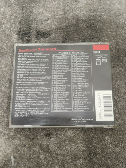 Roland Drums and Percussion standard ROM card SL-JD80-01 - Enhances Sound Library, Easy Installation - Excellent w/ Original case