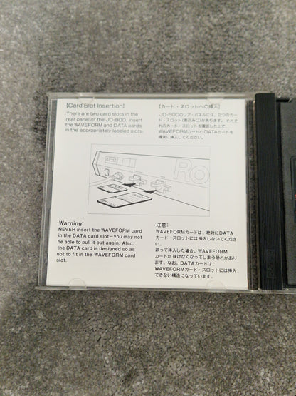 Roland Drums and Percussion standard ROM card SL-JD80-01 - Enhances Sound Library, Easy Installation - Excellent w/ Original case
