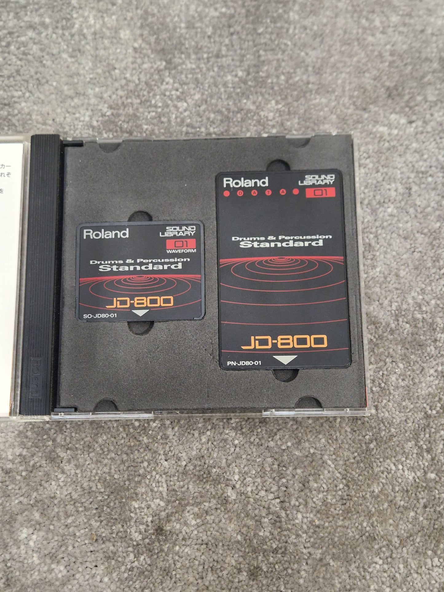 Roland Drums and Percussion standard ROM card SL-JD80-01 - Enhances Sound Library, Easy Installation - Excellent w/ Original case