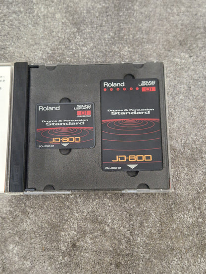 Roland Drums and Percussion standard ROM card SL-JD80-01 - Enhances Sound Library, Easy Installation - Excellent w/ Original case