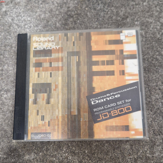 Roland Drums and Percussion dance ROM card SL-JD80-02 - Expands Sound Library, Easy Installation - Excellent w/ Original case