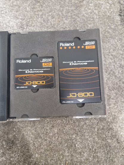 Roland Drums and Percussion dance ROM card SL-JD80-02 - Expands Sound Library, Easy Installation - Excellent w/ Original case