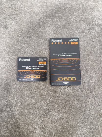 Roland Drums and Percussion dance ROM card SL-JD80-02 - Expands Sound Library, Easy Installation - Excellent w/ Original case