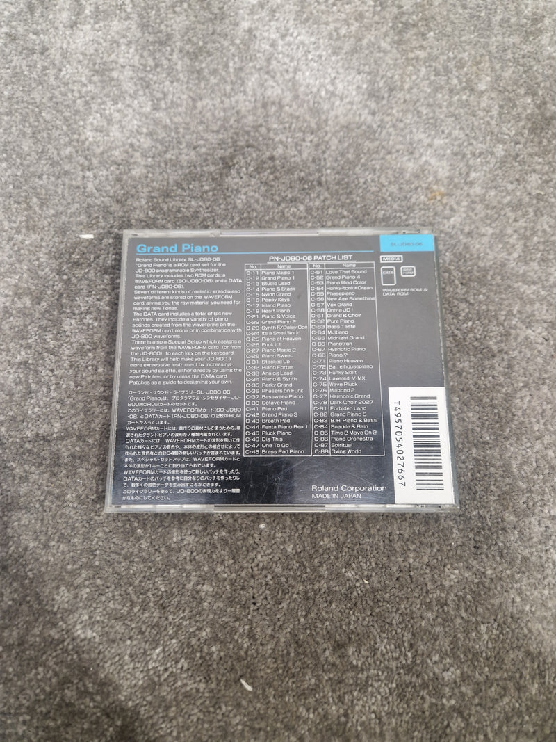 Roland Grand Piano ROM card SL-JD80-06 - High-Quality Sound, Easy Installation - Excellent w/ Original case - Image 4