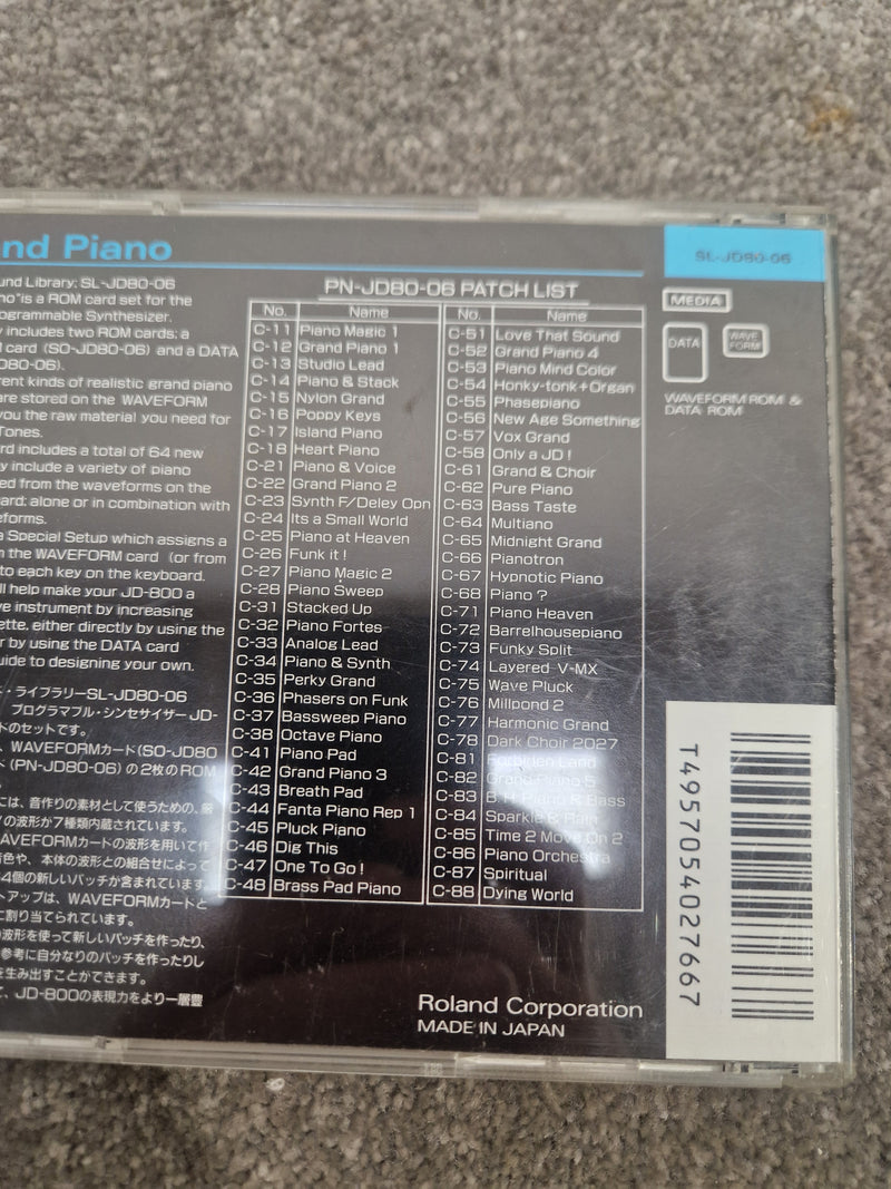 Roland Grand Piano ROM card SL-JD80-06 - High-Quality Sound, Easy Installation - Excellent w/ Original case - Image 5