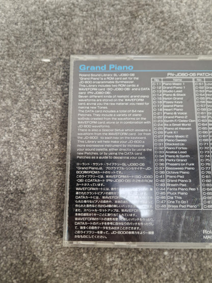 Roland Grand Piano ROM card SL-JD80-06 - High-Quality Sound, Easy Installation - Excellent w/ Original case