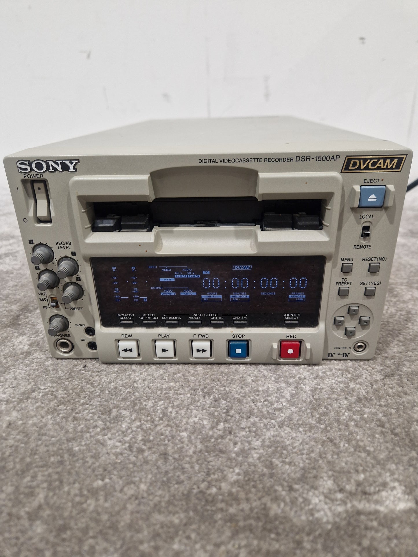 Sony DSR-1500AP - Professional DVCAM Recorder, SDI Output - Very Good
