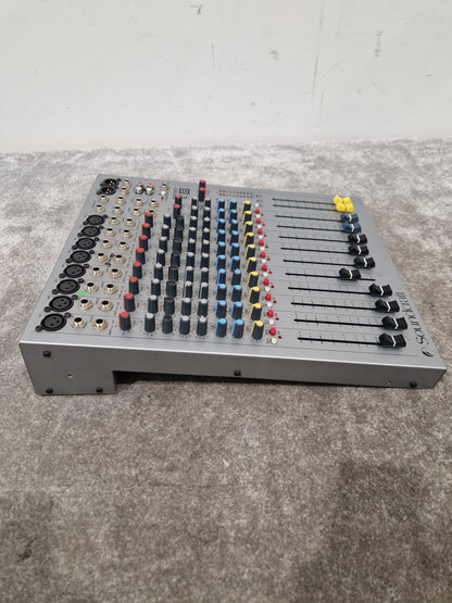 Soundcarft Spirit E8 - 8-Channel Mixer, Compact Design - Excellent w/ Power Supply