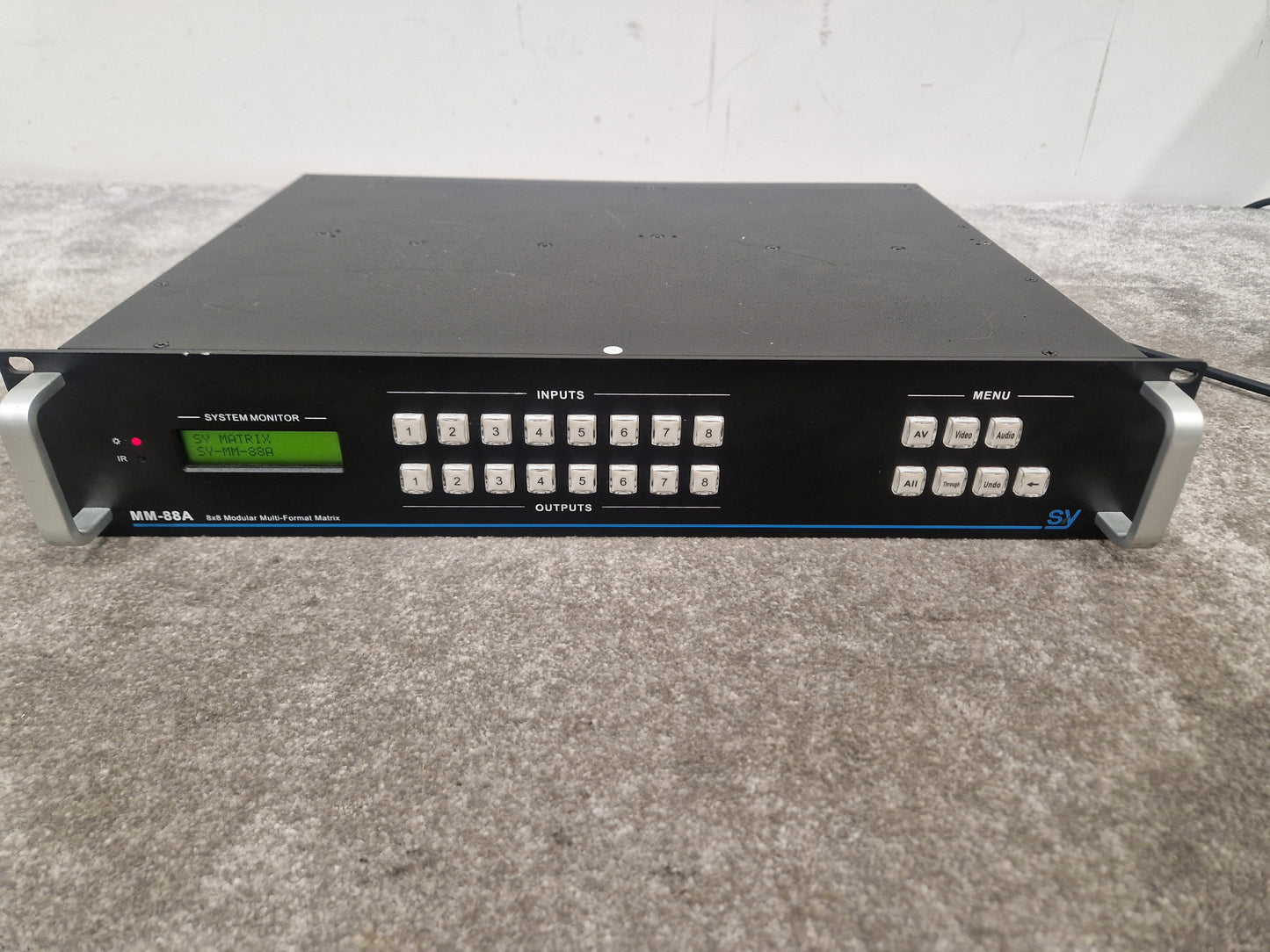 SY MM-88A Modular Matrix Switcher - Professional Audio Routing, 8x8 Matrix - Fair