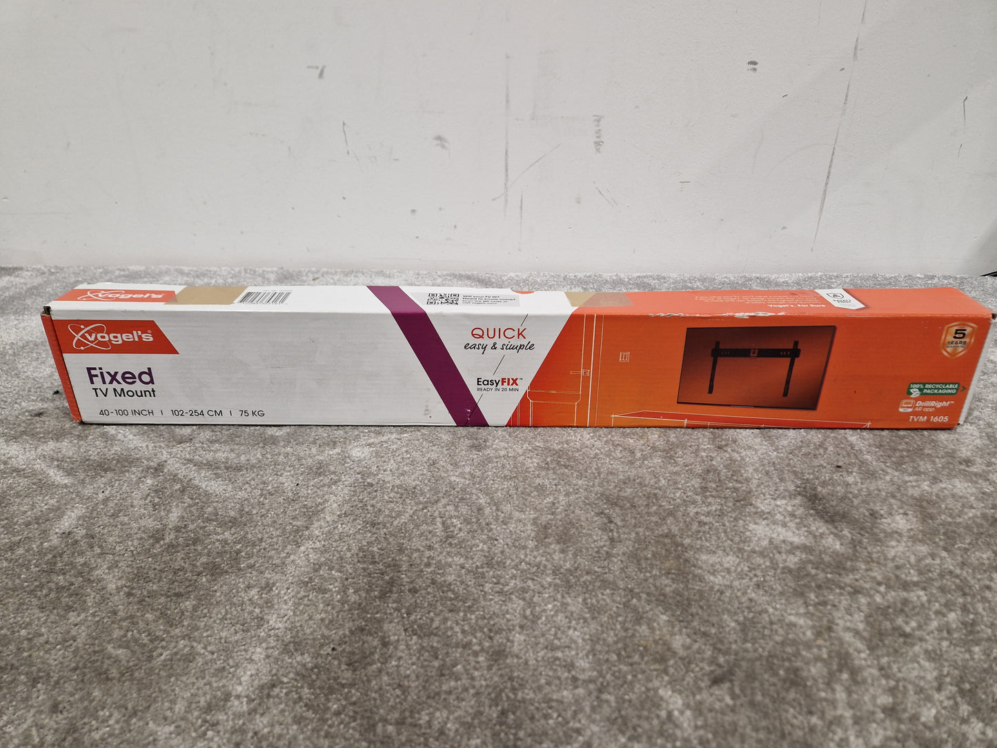 Vogels TVM 1605 TV Wall Mount - Supports up to 30kg, Tilt Function - Open Box