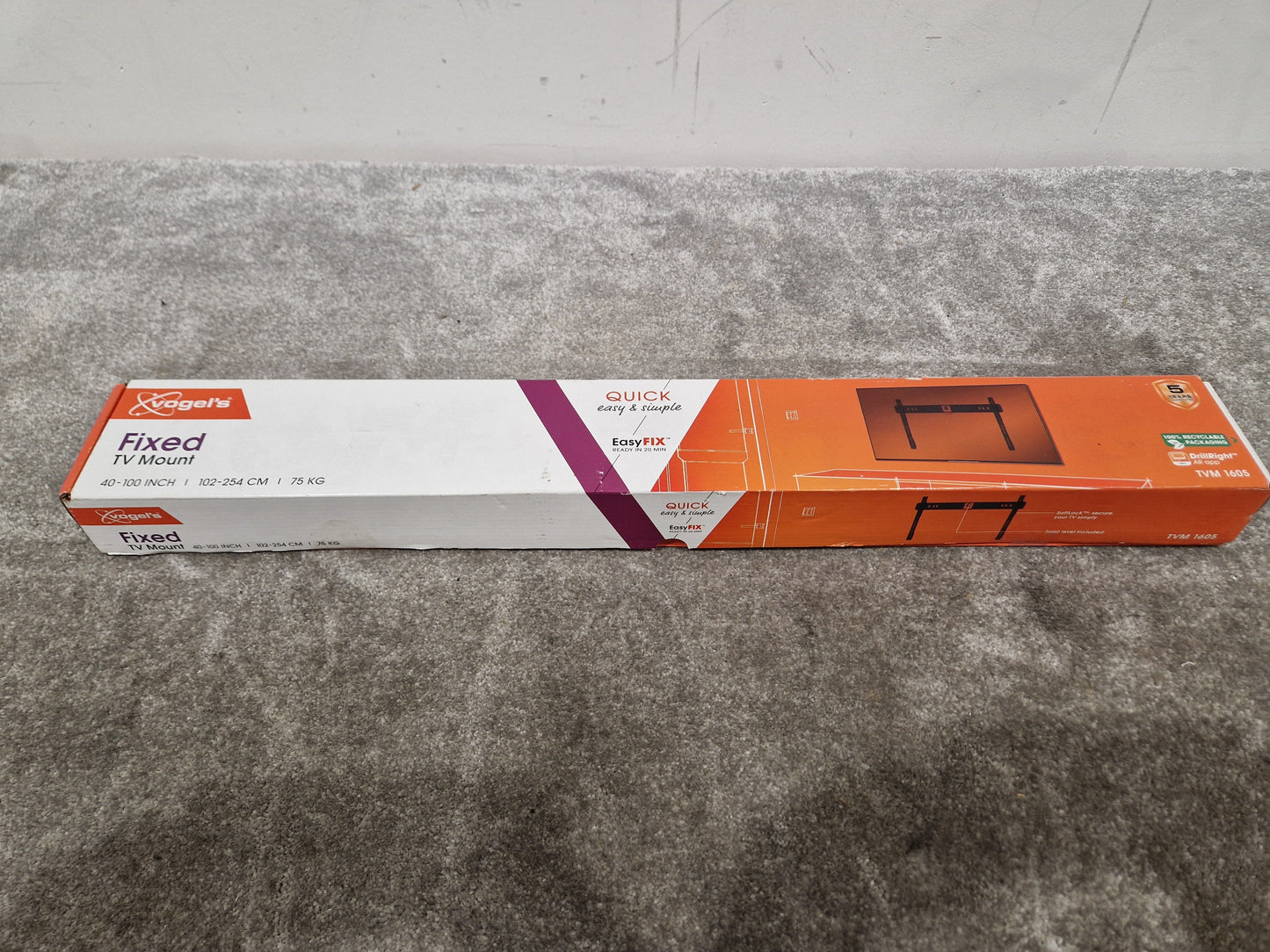 Vogels TVM 1605 TV Wall Mount - Supports up to 30kg, Tilt Function - Open Box