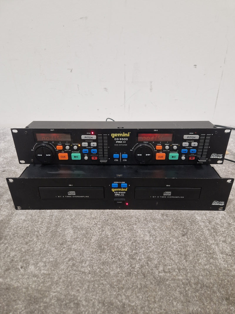 Gemini CD-9500PRO 3 - Professional Dual CD Player, Pitch Control - Good - Image 1