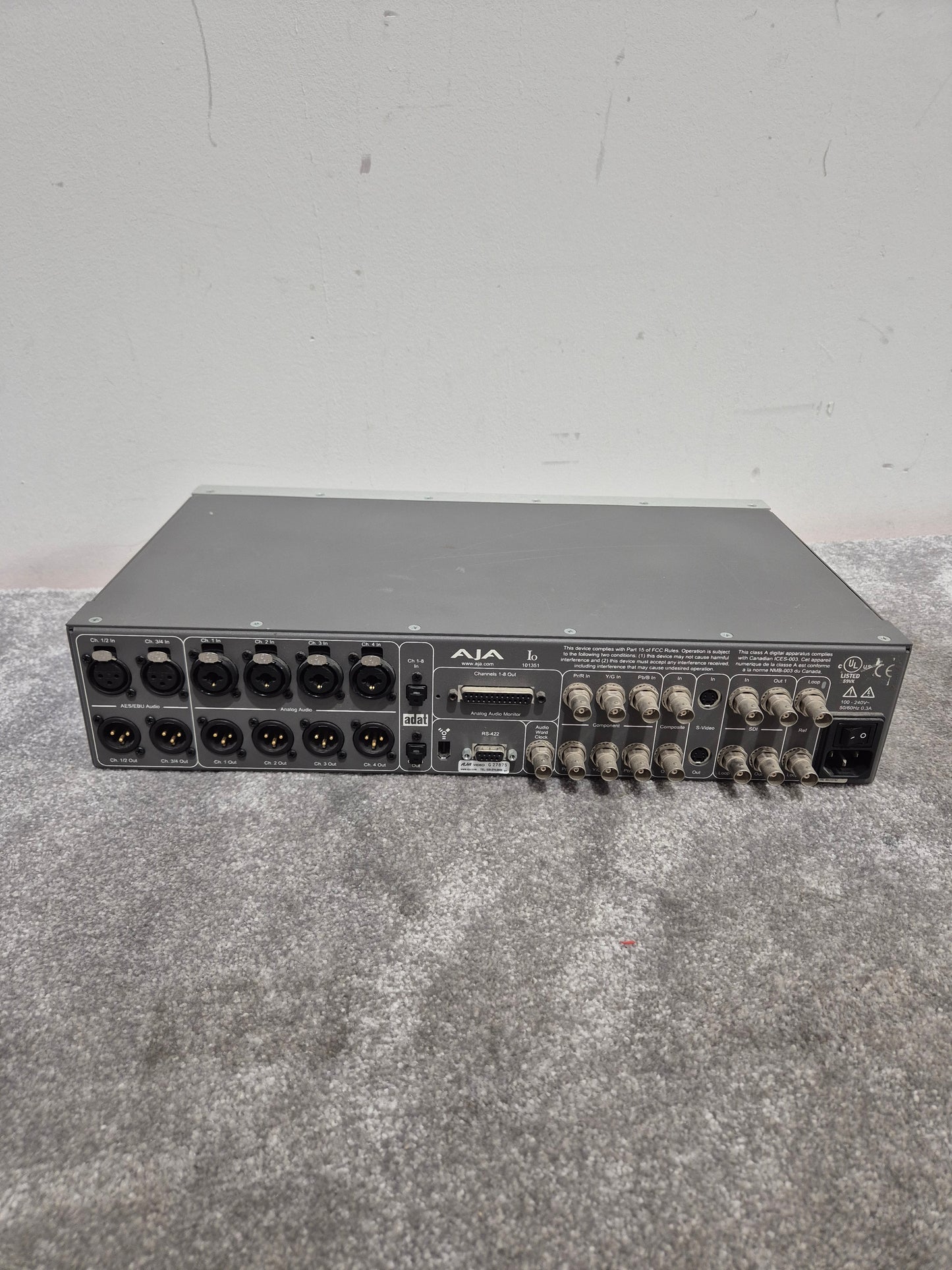 AJA Io - Professional Audio Interface - Excellent w/ Manuals