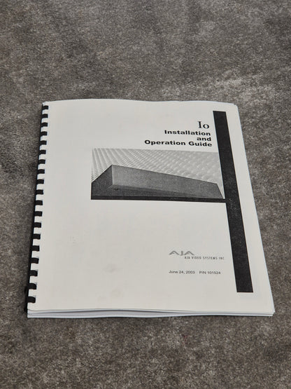 AJA Io - Professional Audio Interface - Excellent w/ Manuals