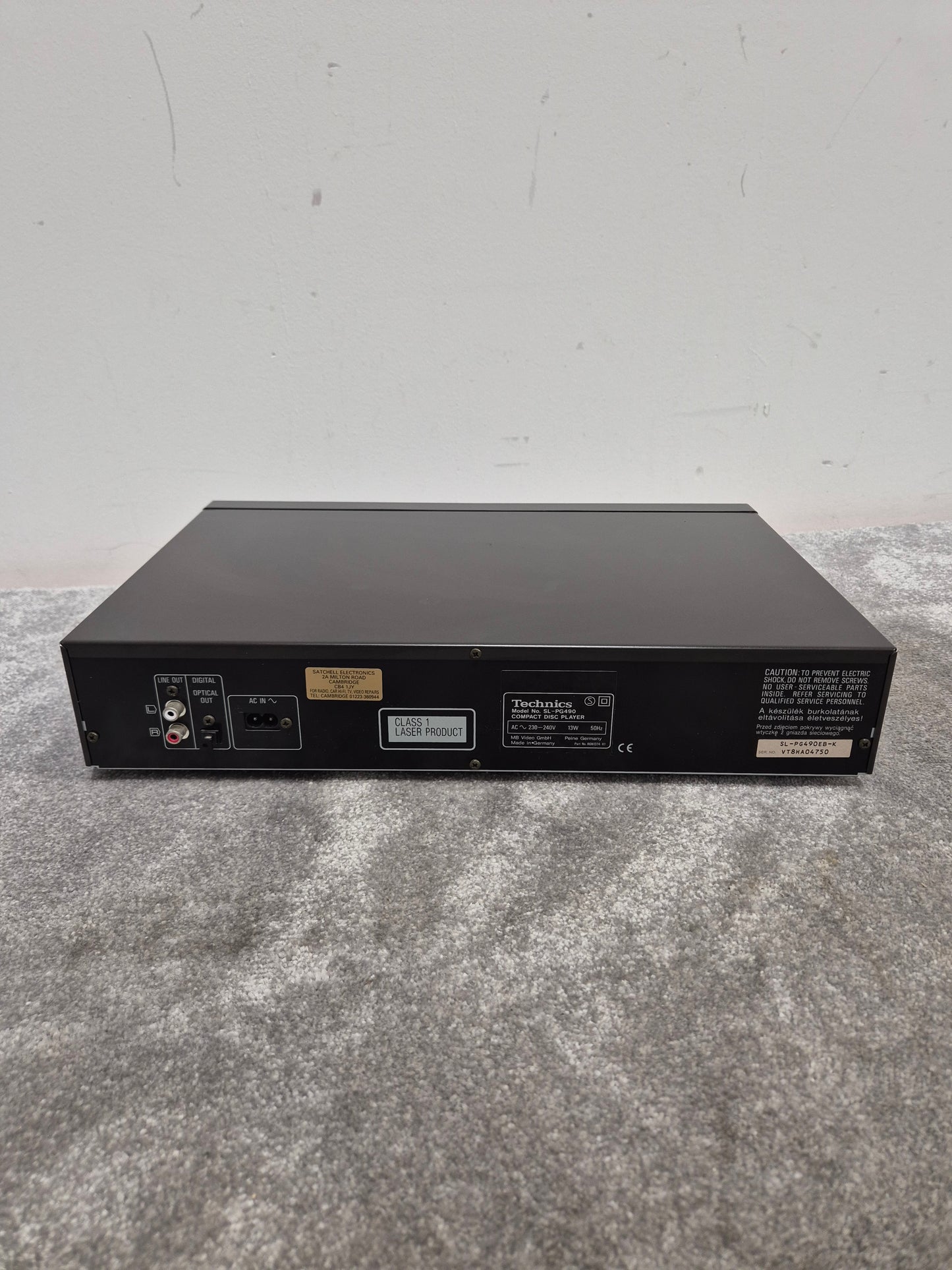 Technics SL-PG490 - CD Player - Spares or Repair