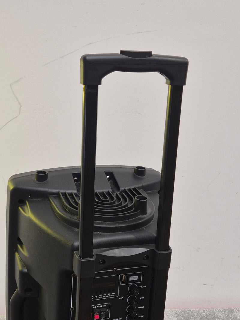 Vocal Star Speaker VS-P120 Portable PA System - Dual Mic Inputs - Fair w/ Power Supply & Microphone pair - Image 10