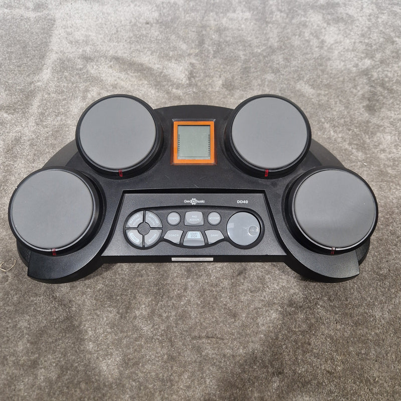 Gear4Music DD40 Digital 4 Pad Drum - Compact Design, Responsive Pads - Excellent w/ Sticks and Power Supply - Image 1