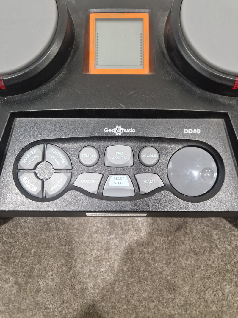 Gear4Music DD40 Digital 4 Pad Drum - Compact Design, Responsive Pads - Excellent w/ Sticks and Power Supply - Image 6