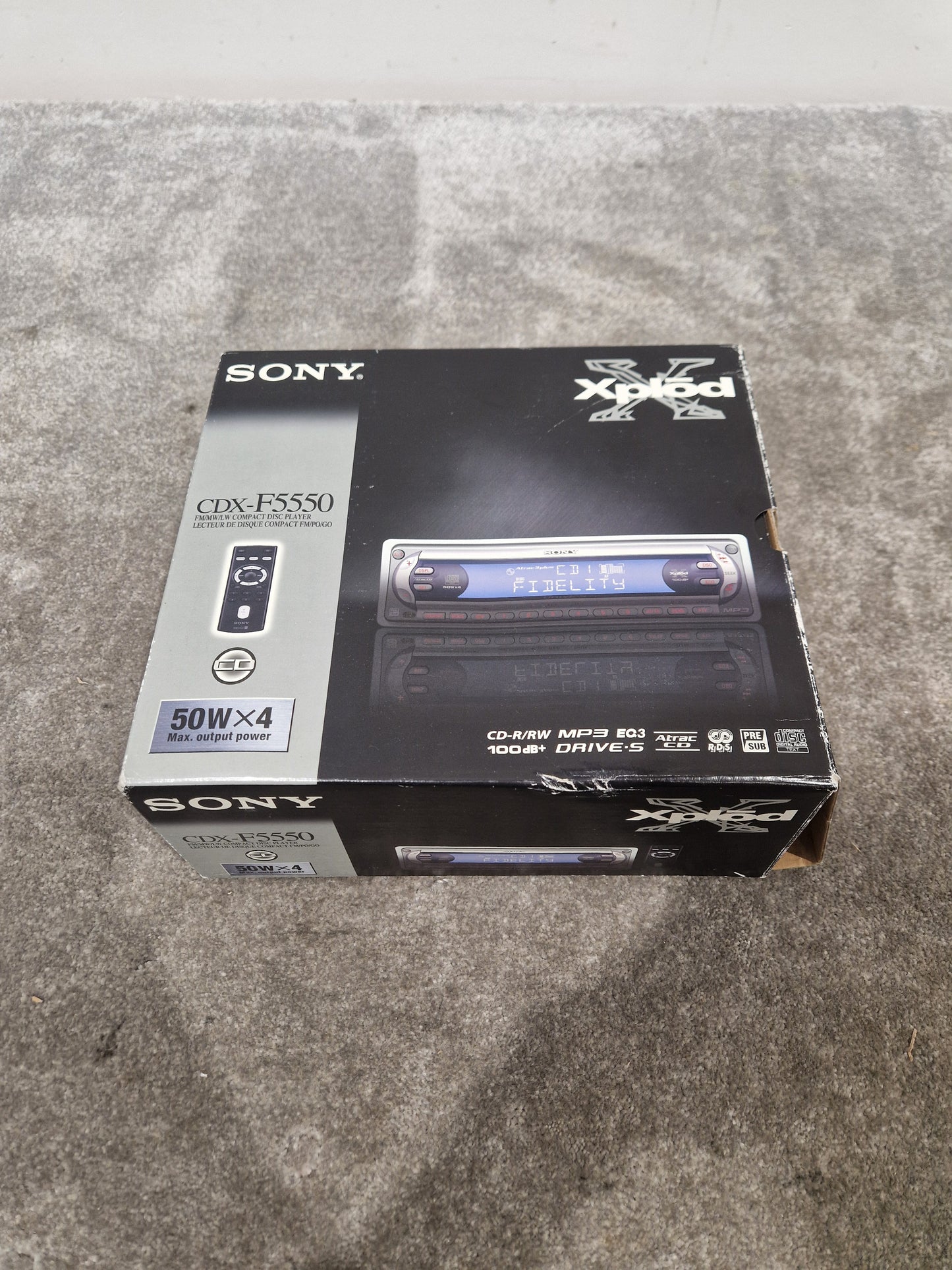 Sony CDX-F5550 - High-Quality Audio, Bluetooth Connectivity - Excellent w/ Original Box