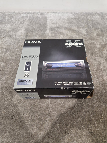 Sony CDX-F5550 - High-Quality Audio, Bluetooth Connectivity - Excellent w/ Original Box