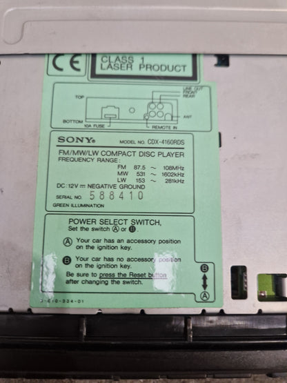 Sony CDX-F5550 - High-Quality Audio, Bluetooth Connectivity - Excellent w/ Original Box